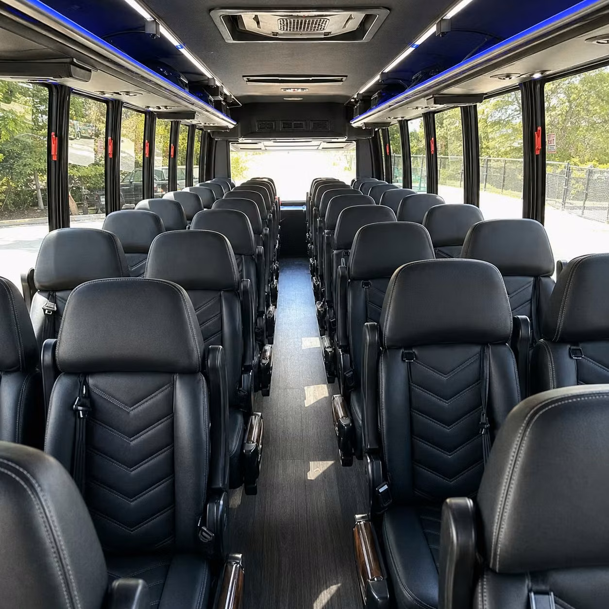 35 passenger minibus inside